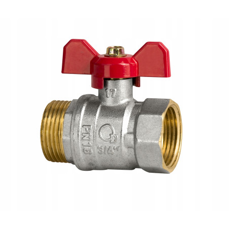 Zawór kulowy  3/4 GZ/GW motyl MAGAZYN